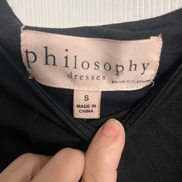 Philosophy Black Sleeveless Dress - Picture 2 of 4